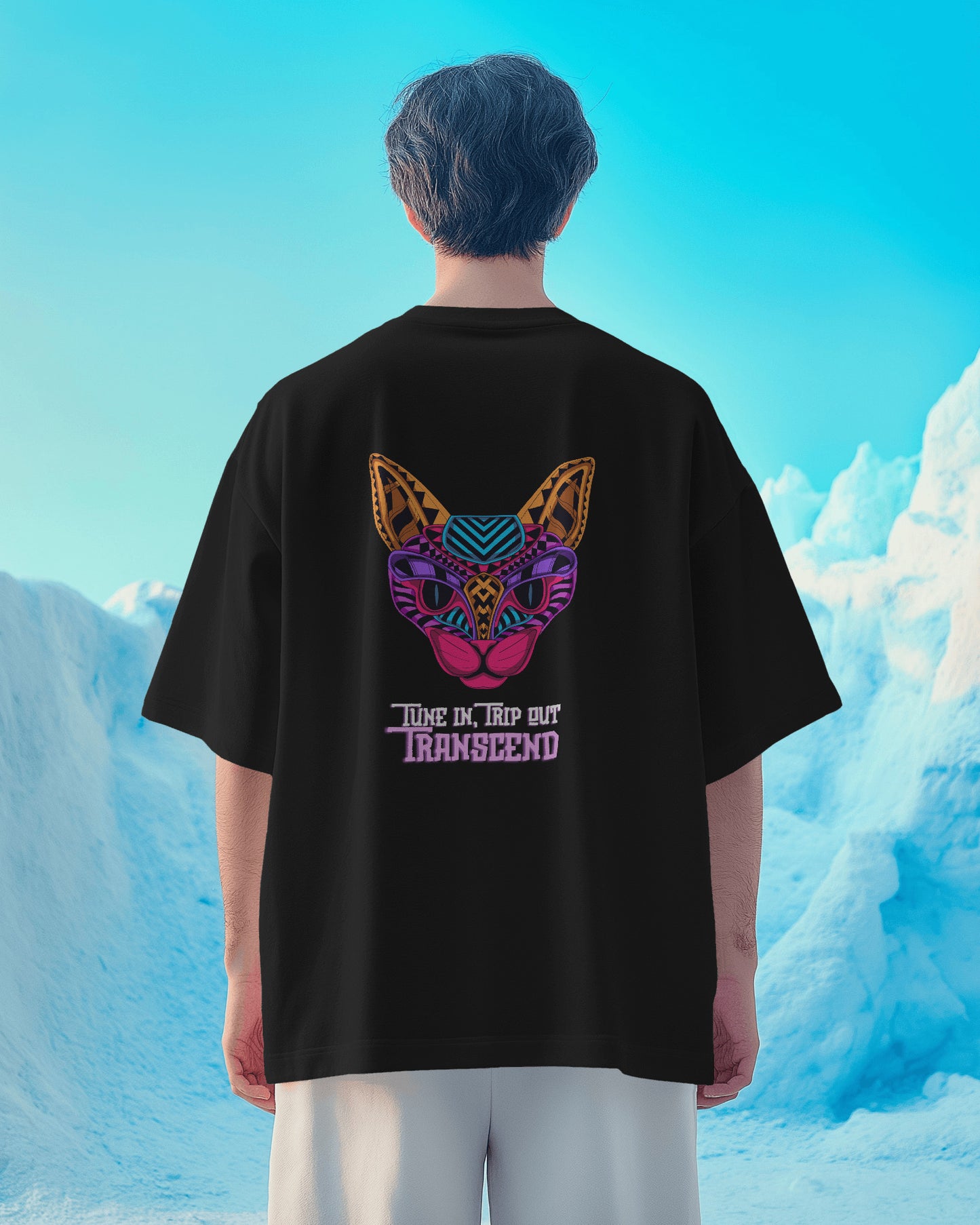 Psychedelic Threads for Cosmic Souls – Transcend the Ordinary Oversized T-shirt