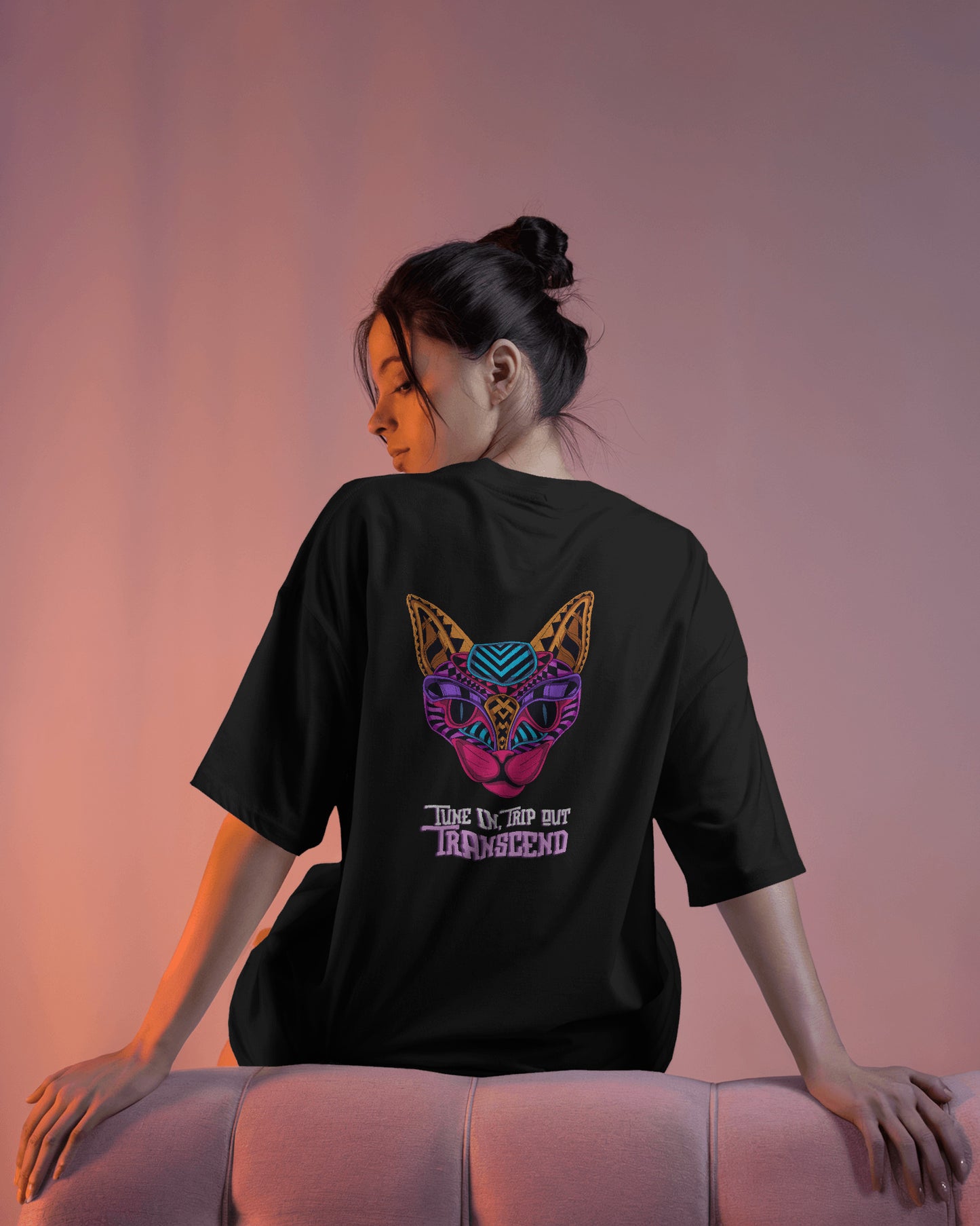 Psychedelic Threads for Cosmic Souls – Transcend the Ordinary Oversized T-shirt