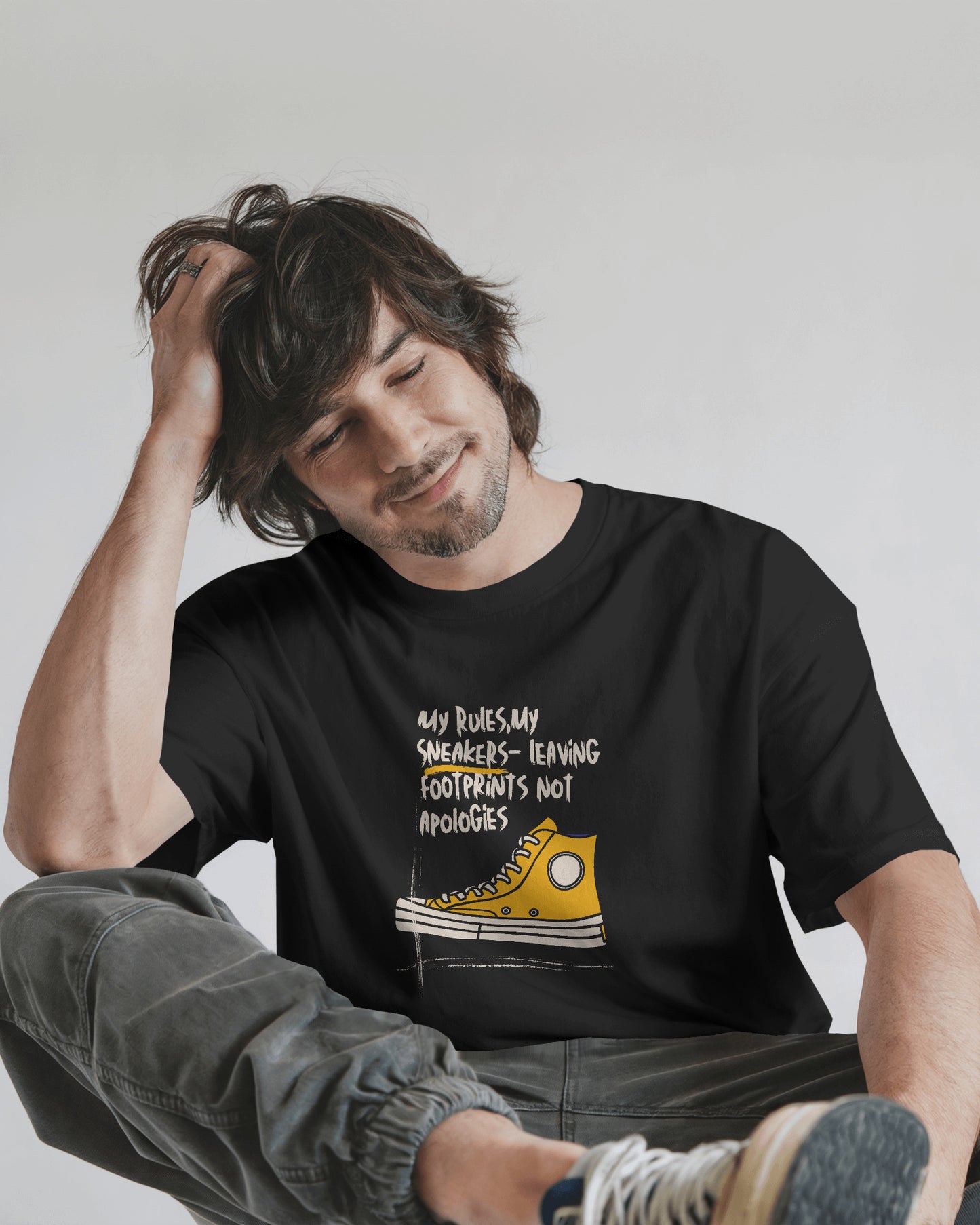Rules? Nah. Just Sneakers & Sass. Oversized T-shirt