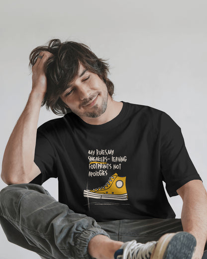 Rules? Nah. Just Sneakers & Sass. Oversized T-shirt