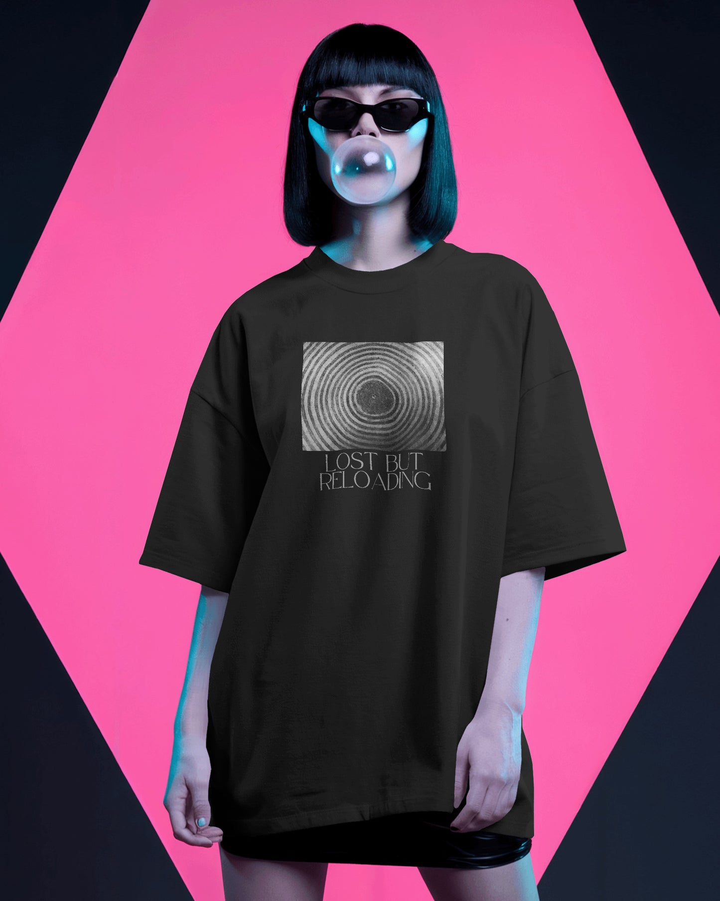 Lost but Reloading oversized tshirt